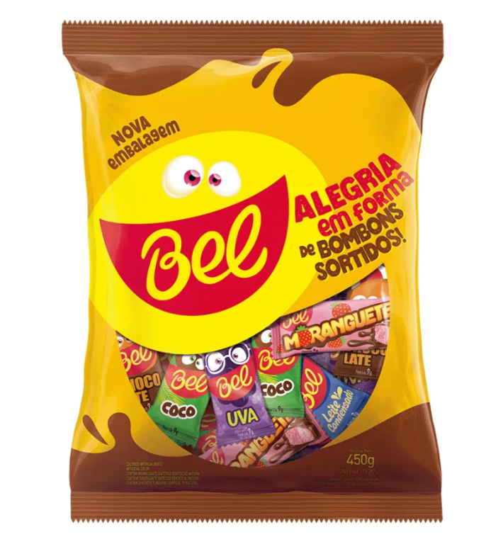 CHOC. BEL SORTIDOS 9G PCT 450G