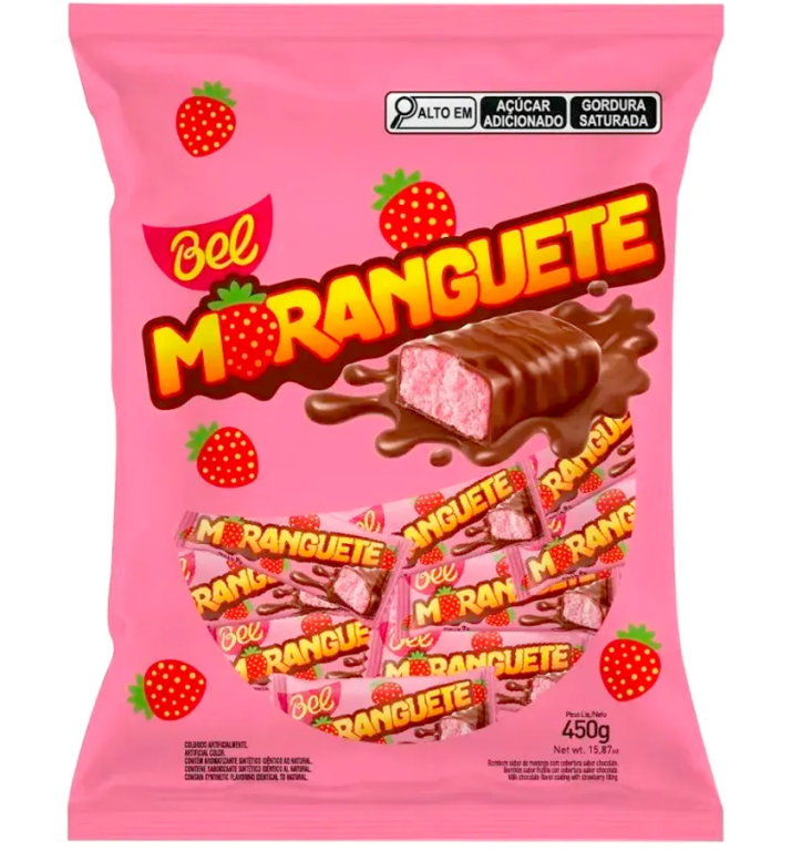 CHOC. MORANGUETE PCT 450G