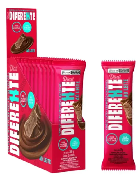CHOC. DIATT DISPLAY AO LEITE 12X25G