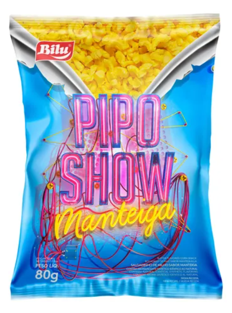 PIPO SHOW SABOR MANTEIGA 10X80G