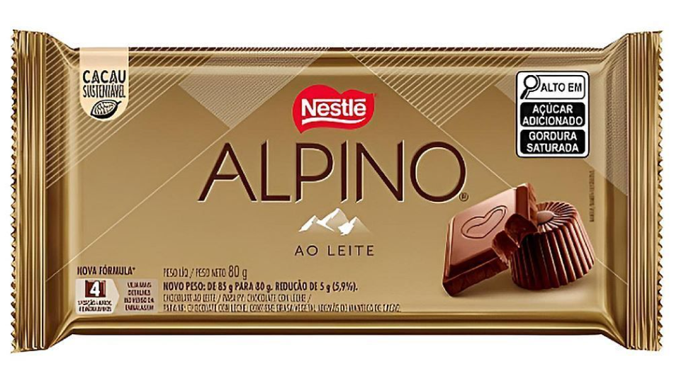 CHOC. BARRA NESTLE ALPINO 80GR