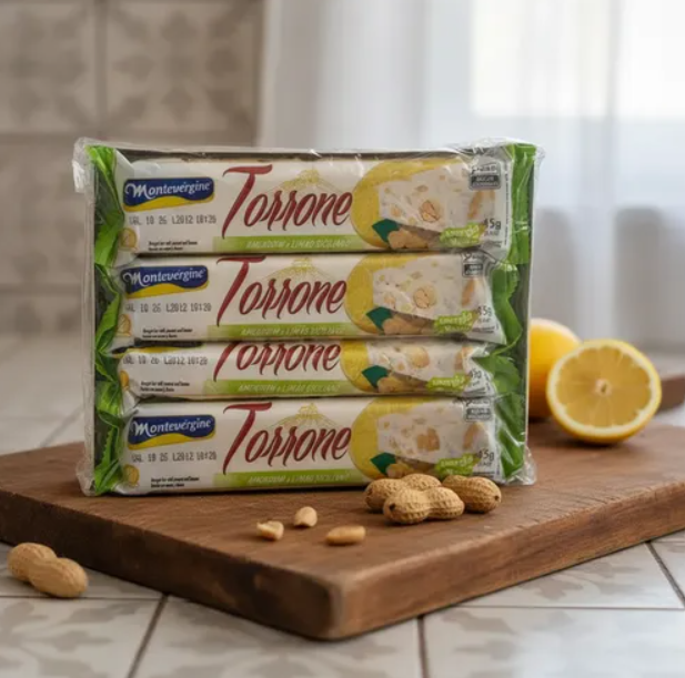 TORRONE LIMAO SICILIANO E AMENDOIM MONTEVERGINE 12x45G