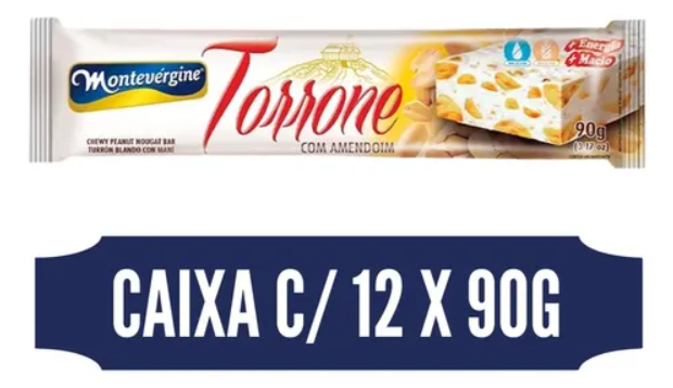 TORRONE AMENDOIM MONTEVERGINE 12X90G
