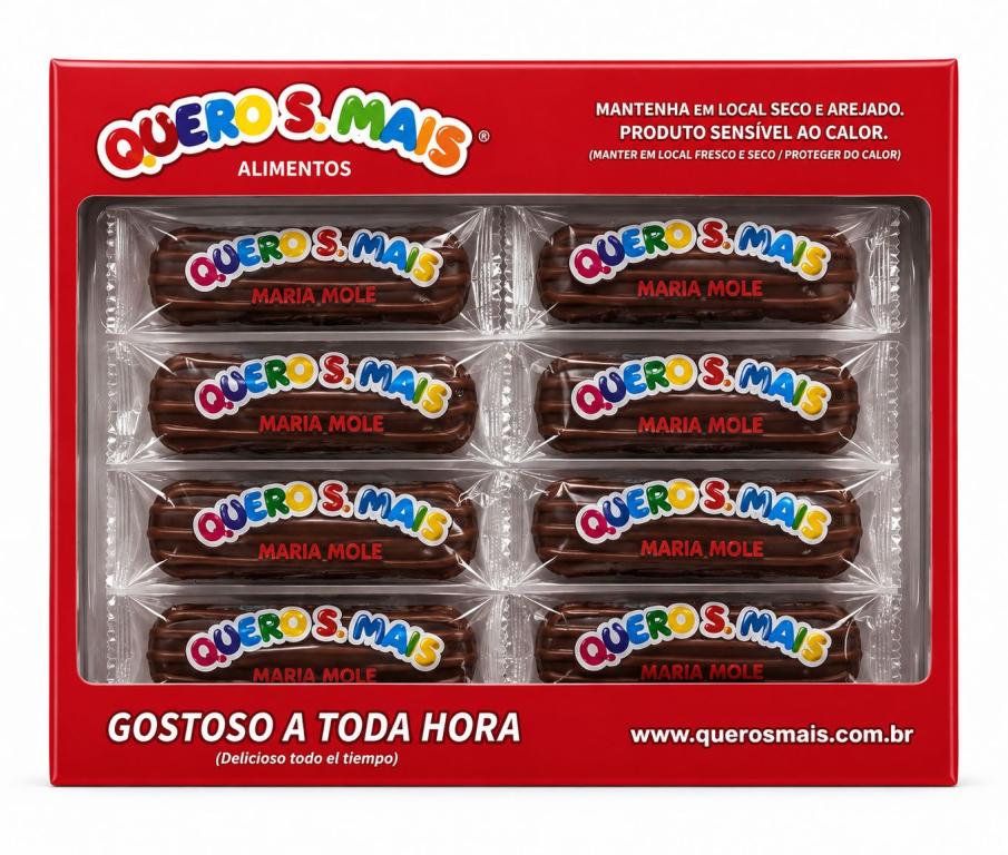 MARIA MOLE COB. DE CHOCO. QUERO S. MAIS 1,01KG C/30