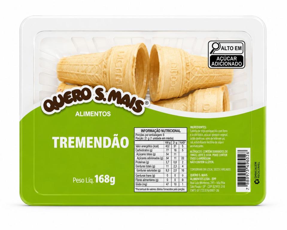 TREMENDAO QUERO S. MAIS 168G C/6