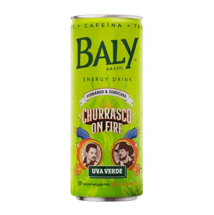 BALY LATINHA UVA VERDE SEM ACUCAR CHURRASCO ON FIRE 250ML