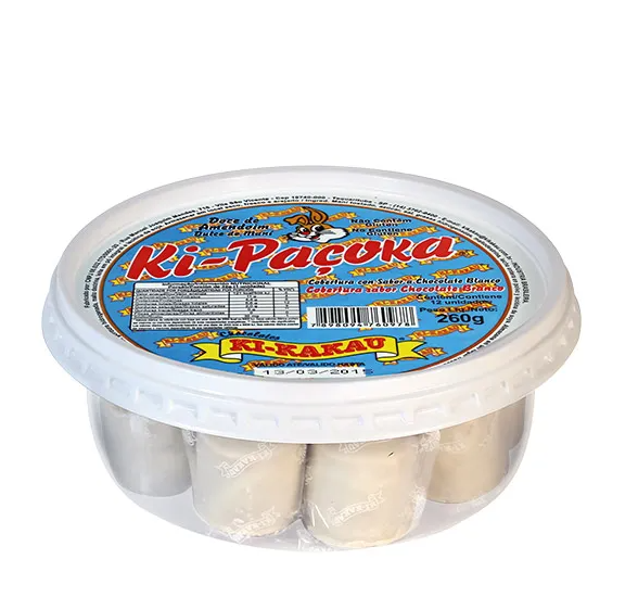 PACOCA COBERT. CHOC. BRANCO KIKAKAU POTE 260G C/13