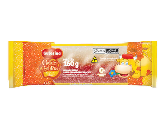 DOCE DE GELEIA DE FRUTAS GULOSINA 160G