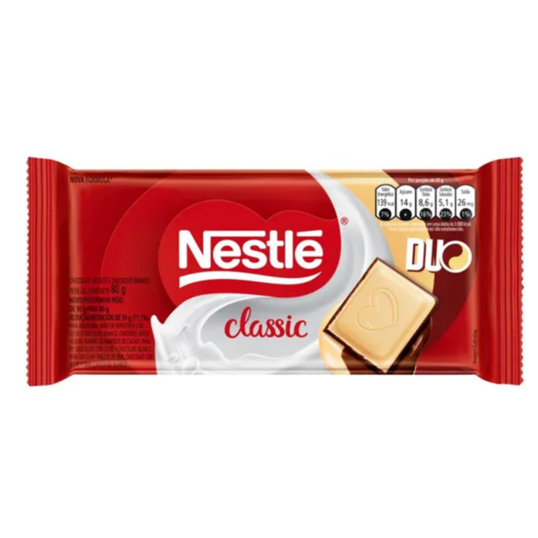 CHOC. BARRA NESTLE 80GR CLASSIC DUO CHOC.