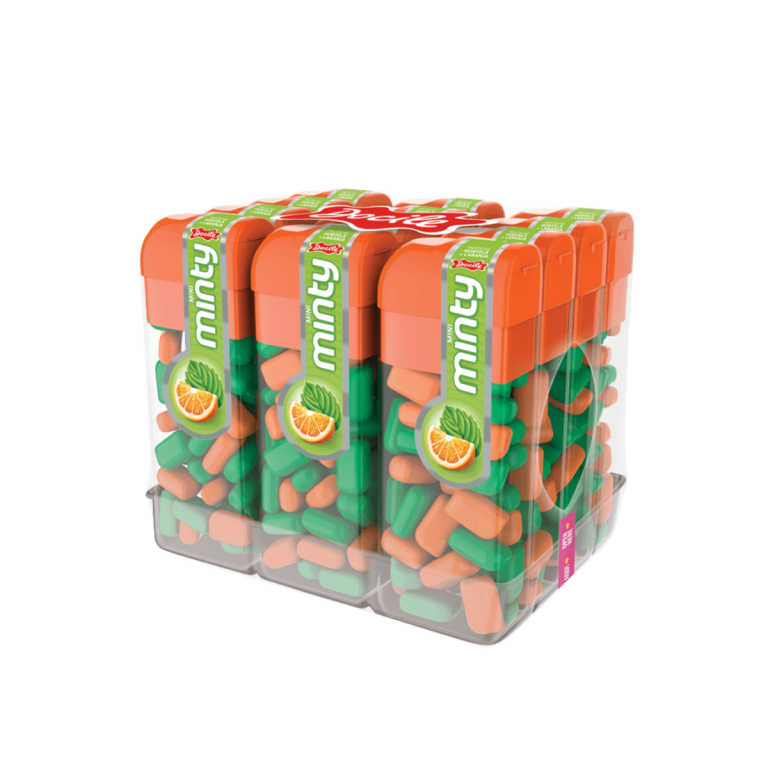 PASTILHA MINI MINTY HORT+LARANJA DOCILE 12X14G