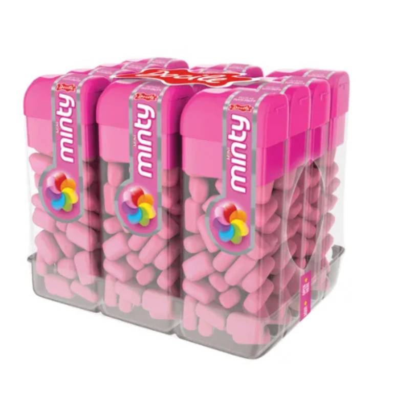 PASTILHA MINI MINTY TUTTI-FRUTTI DOCILE 12X14G