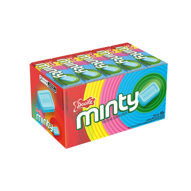 PASTILHA MINTY FRUIT DOCILE 20X17G
