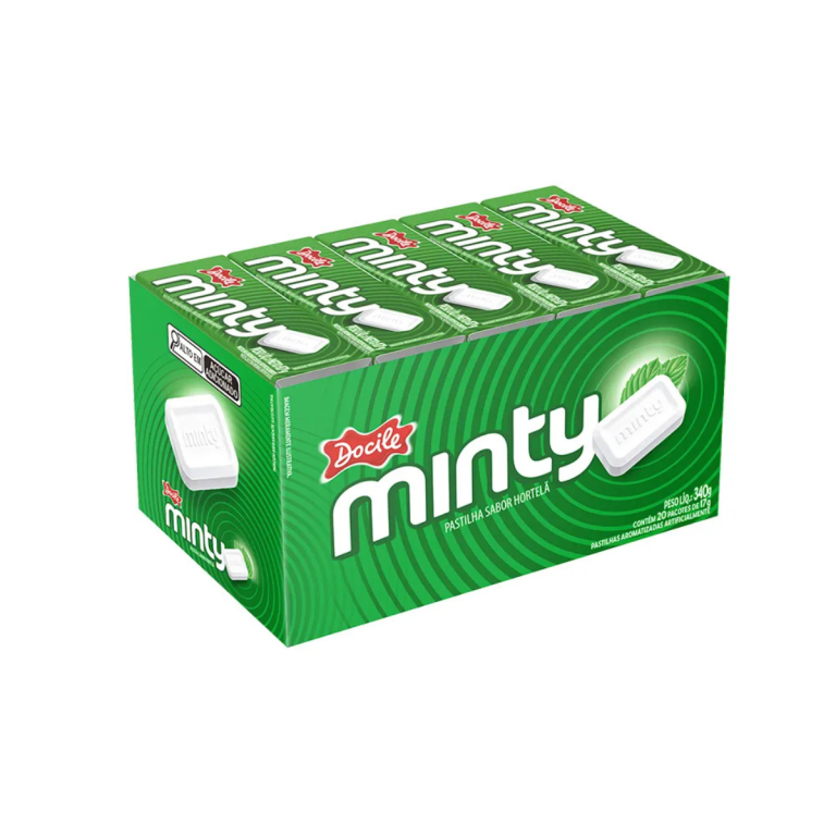 PASTILHA MINTY HORTELA DOCILE 20X17G