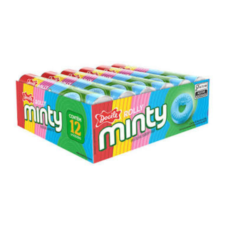 PASTILHA ROLLY MINTY FRUIT DOCILE 12X29G
