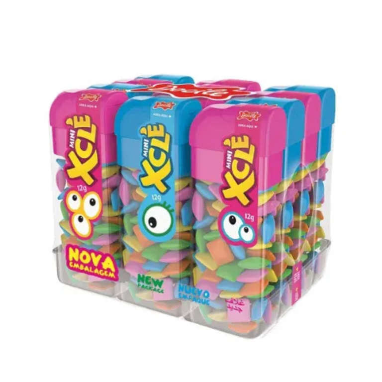 GOMA DE MASCAR XCLE TUTTI-FRUTTI DOCILE 12X12G