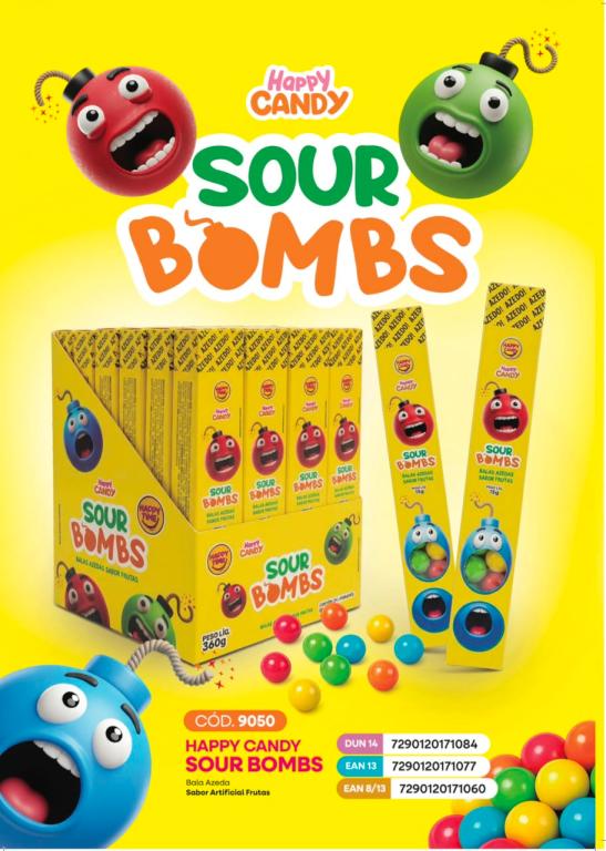 HAPPY TIME SOUR BOMB STICK PACK 360g (24X15G)
