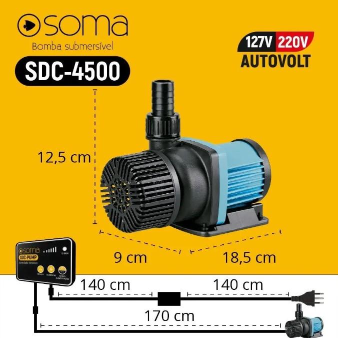 Soma Bomba Sub. Eletrôn SDC-4500 Autovolt -4500L/h