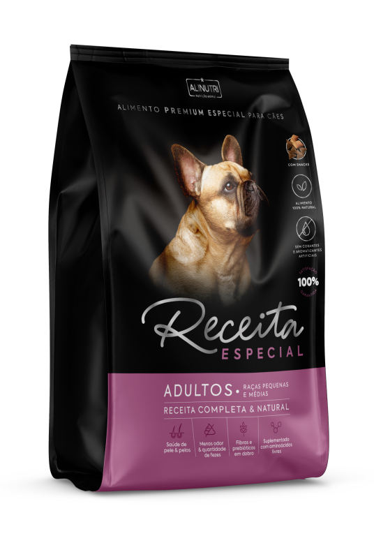 Receita Especial PE Cães Adultos Raças Pq e Md 1 Kg