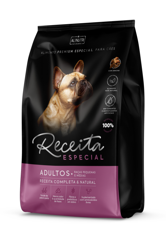 Receita Especial PE Cães Adultos Raças Pq e Md 10,1 Kg