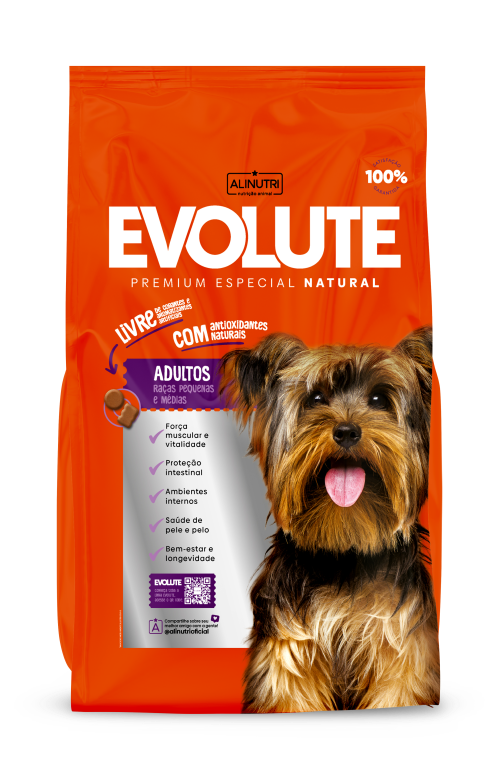 Evolute PE Cães Adultos Raças Pequenas e Médias 10,1 Kg