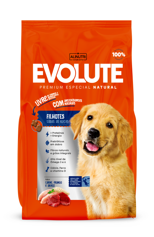Evolute PE Cães Filhotes 15 Kg