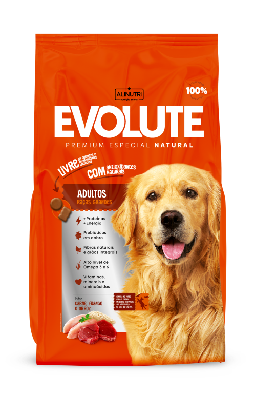 Evolute PE Cães Adultos Raças Grandes 01 Kg