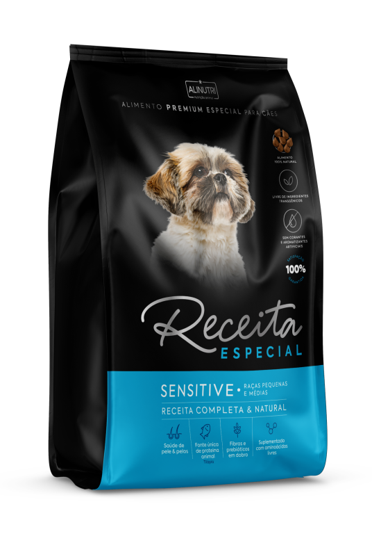 Receita Especial PE Cães Sensitive Adultos Raças Pq E Md 03 Kg