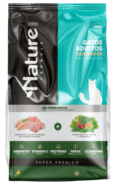 Alinutri Nature F Sp Gatos Adultos Castrados 01 Kg