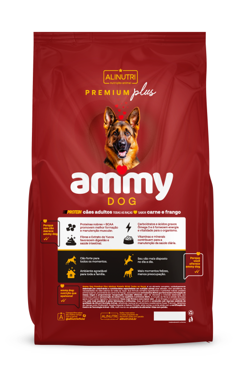 Ammy Dog PP Cães Adultos Protein BCAA 01 Kg