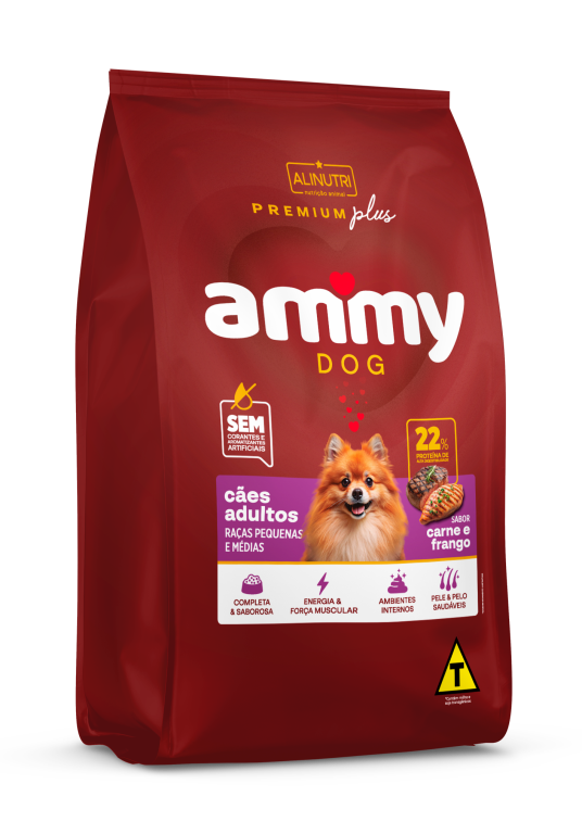 Ammy Dog PP Cães Adultos Raças Pq E Md 01 Kg