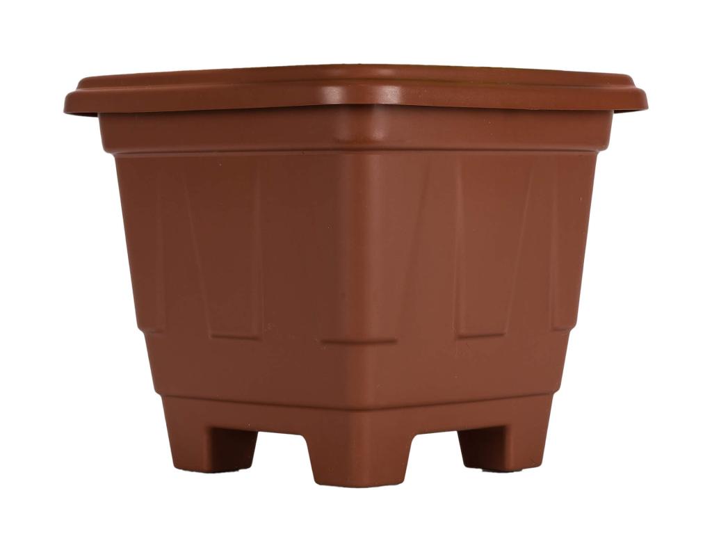 VASO QUADRADO N°20 TERRACOTA 33X33X33