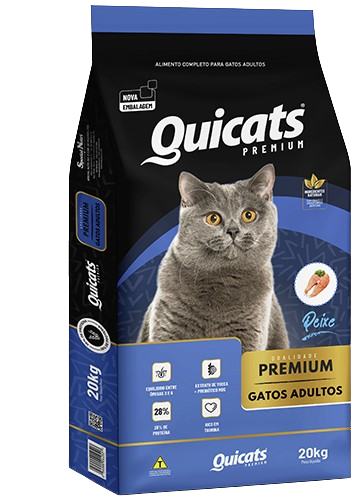ALIM. P GATOS QUICATS PEIXE 7KG 28% P