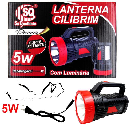 LANTERNA 1 LED 5 W REC C/ LUMIN E CILIBRIM SQ-3812