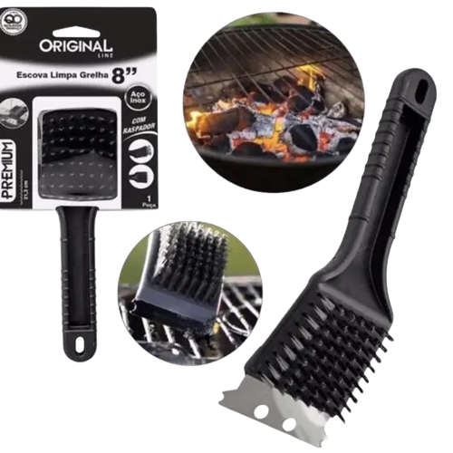 ESCOVA LIMPA GRELHA PREMIUN 8 1/2"