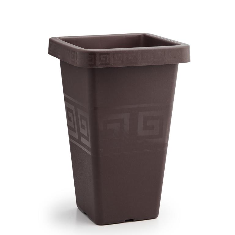 VASO GREGO QUAD 29,5 LT CAFÉ 50X33X19