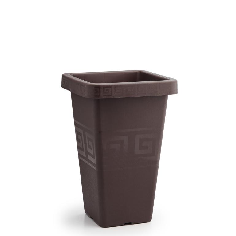 VASO GREGO QUAD 19,5 LT CAFÉ 43X28X18