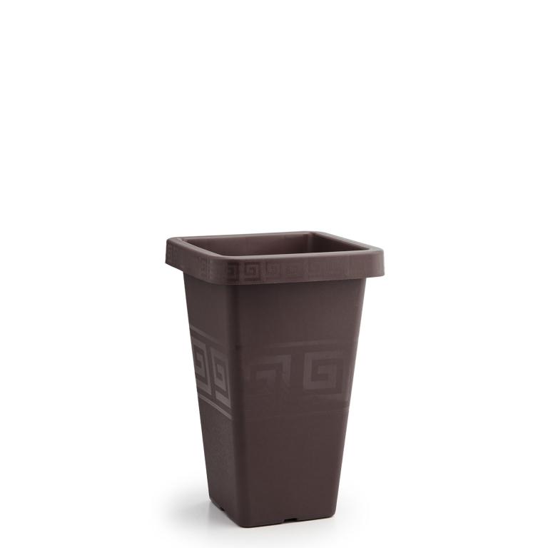 VASO GREGO QUAD 13 LT CAFÉ 38X26X15