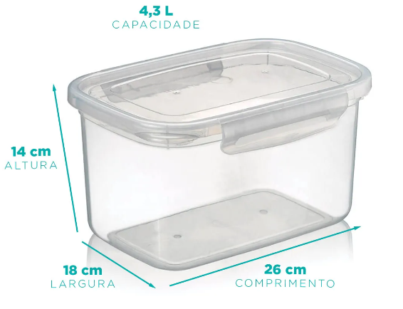 POTE C/ TRAVAS 4,3 LT
