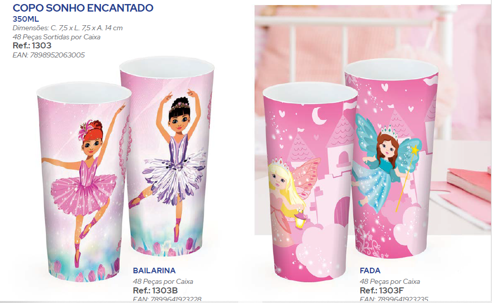 COPO DEC. SONHO ENCANTADO 350 ML