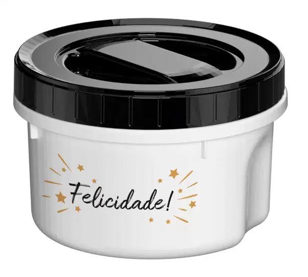 POTE ACOPLADO BRANCO C ROSCA 500 ML FELICIDADE