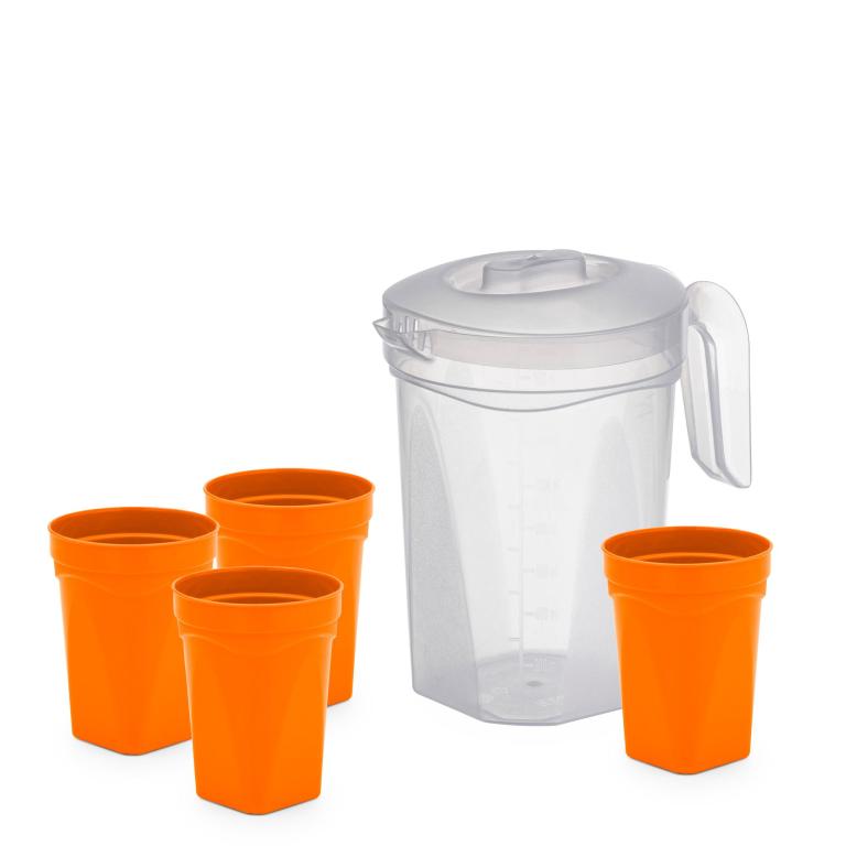 JARRA TRANSP C/ 4 COPOS