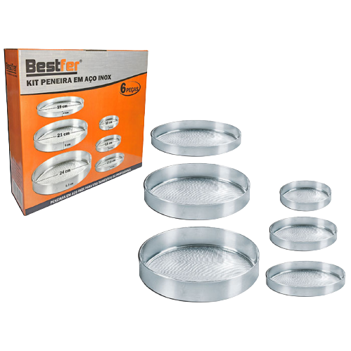 KIT PENEIRA AÇO INOX