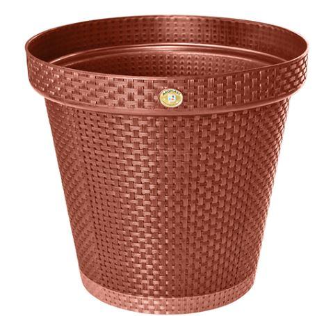 VASO REDONDO RATTAN TERRACOTA 36 LT