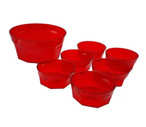 SALADEIRA OCTAVADA 2700ML PLAS TUTTI