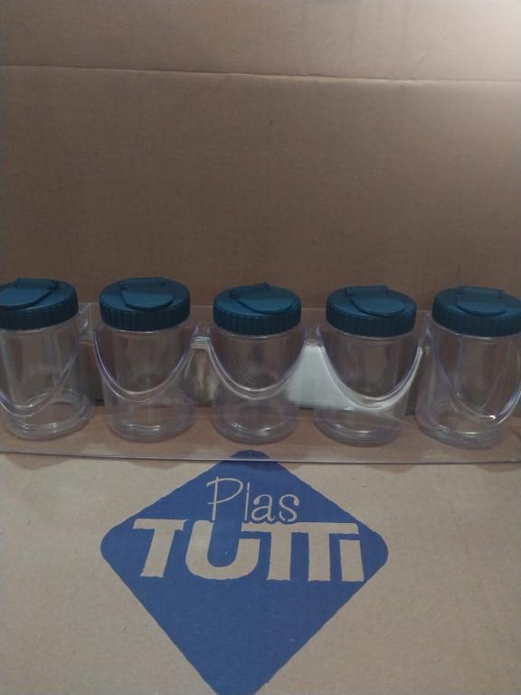 CONJUNTO PORTA CONDIMENTO 5 PEÇAS PLAS TUTTI