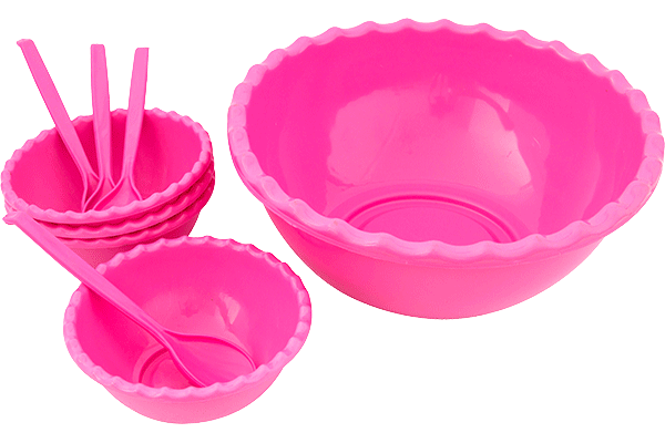 KIT SALADEIRA ( 1 SALAD. G + 4 SALAD. P )