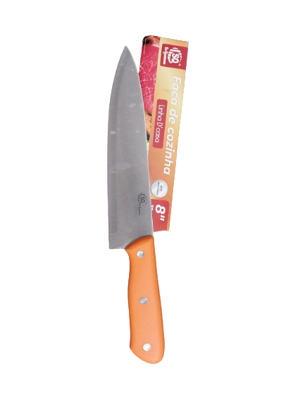 FACA INOX CB PLASTICO 8"