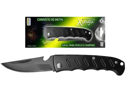 CANIVETE  METAL PRETO 15 CM XV2928