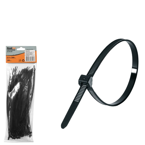 ABRAÇADEIRA DE NYLON 2,5MM X 200 MM