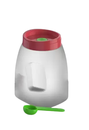 PORTA CAFÉ HERMETRICO C COLHER DOSADORA 2,1 LT